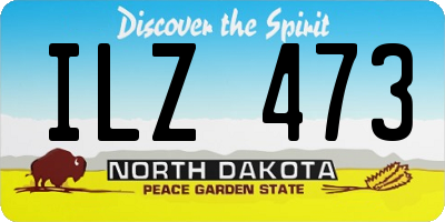 ND license plate ILZ473