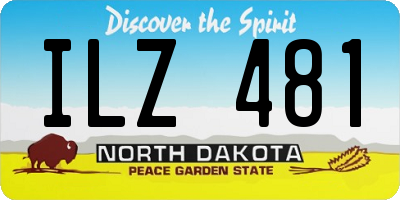 ND license plate ILZ481