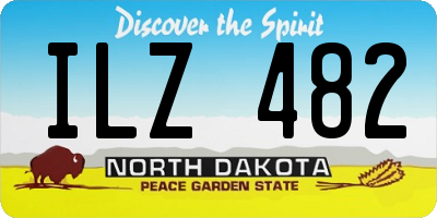 ND license plate ILZ482