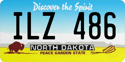 ND license plate ILZ486