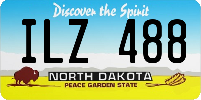 ND license plate ILZ488