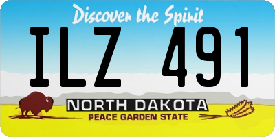ND license plate ILZ491