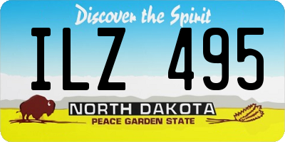 ND license plate ILZ495