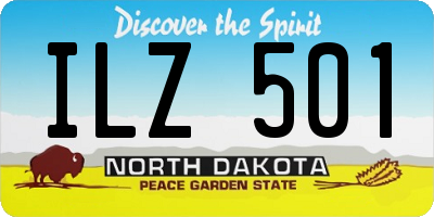 ND license plate ILZ501
