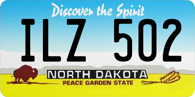 ND license plate ILZ502