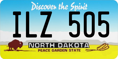 ND license plate ILZ505
