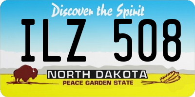 ND license plate ILZ508
