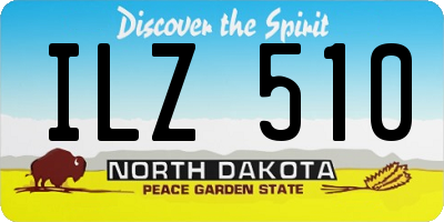 ND license plate ILZ510
