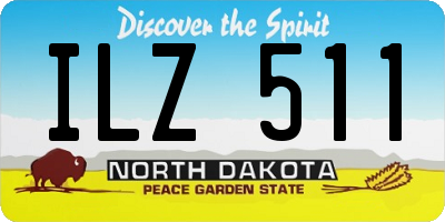 ND license plate ILZ511