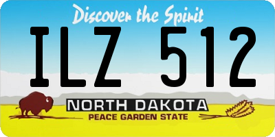 ND license plate ILZ512