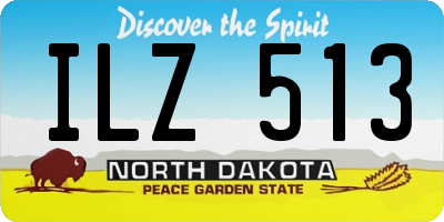 ND license plate ILZ513