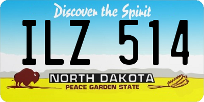 ND license plate ILZ514