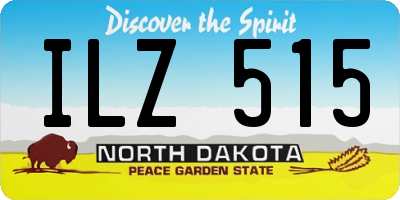 ND license plate ILZ515