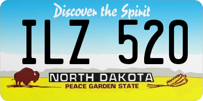 ND license plate ILZ520