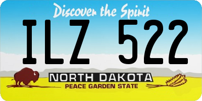 ND license plate ILZ522