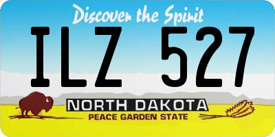 ND license plate ILZ527