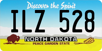 ND license plate ILZ528