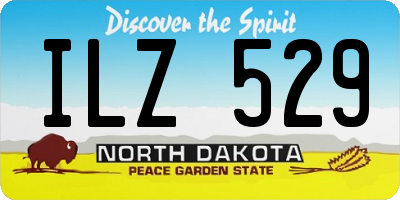 ND license plate ILZ529