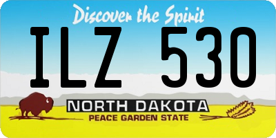 ND license plate ILZ530