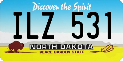 ND license plate ILZ531