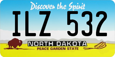 ND license plate ILZ532