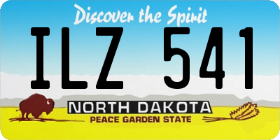ND license plate ILZ541