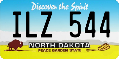 ND license plate ILZ544