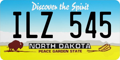 ND license plate ILZ545