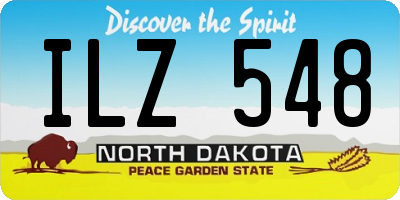 ND license plate ILZ548