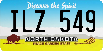 ND license plate ILZ549