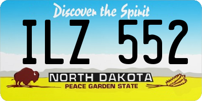 ND license plate ILZ552