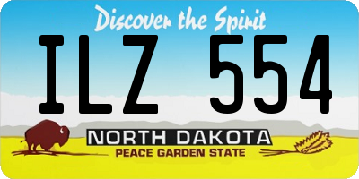 ND license plate ILZ554