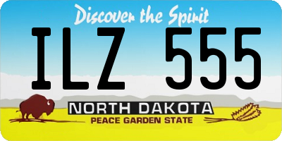 ND license plate ILZ555