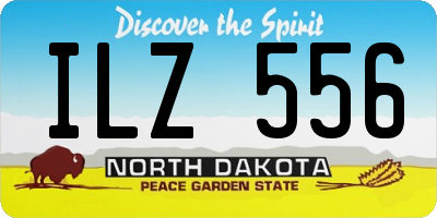 ND license plate ILZ556