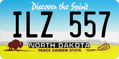 ND license plate ILZ557