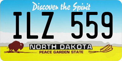 ND license plate ILZ559