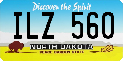 ND license plate ILZ560