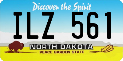 ND license plate ILZ561