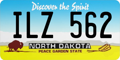 ND license plate ILZ562