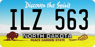 ND license plate ILZ563
