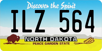 ND license plate ILZ564