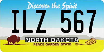 ND license plate ILZ567