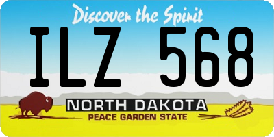 ND license plate ILZ568