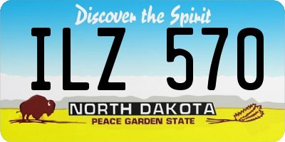 ND license plate ILZ570