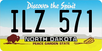ND license plate ILZ571