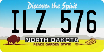 ND license plate ILZ576