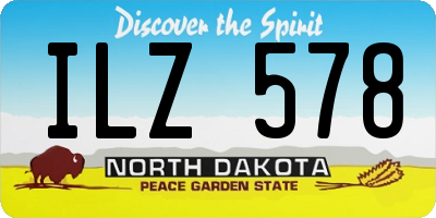 ND license plate ILZ578