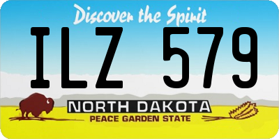 ND license plate ILZ579
