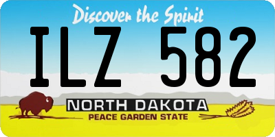 ND license plate ILZ582