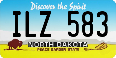 ND license plate ILZ583
